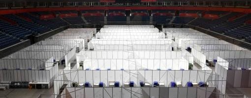 U privremenoj bolnici u Areni 447 pacijenata, njih 250 na kiseoniku