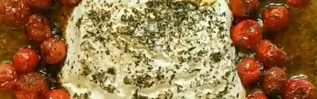VIDEO Jednostavno i kremasto, rerna odradi skoro sav posao: Pečena feta pasta sa čeri paradajzom