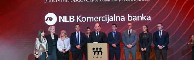 Prestižno priznanje SAM: NLB Komercijalna banka je društveno odgovorna kompanija godine