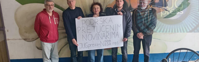 Snažna podrška pretučenim kolegama novinarima