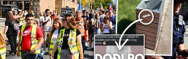 IZBORI PRED VRATIMA - ONI LEPE NALEPNICE Studenti blokaderi nemaju šta da ponude građanima, pa iskoristili njihove kontakte da ih angažuju kao pešadiju!