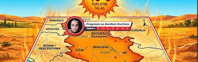 U ova 2 grada danas izmereno 40°C: Hladni front juri ka Srbiji, EVO kada temperatura pada za 15 stepeni