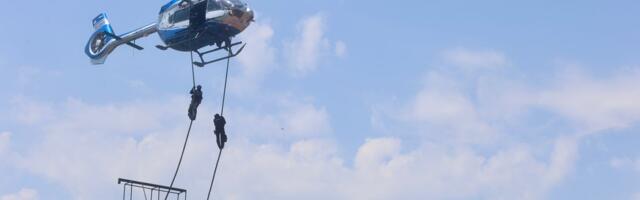 Serbian Gendarmerie displays its training and equipment during tactical exercise