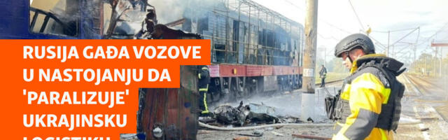 Rusija gađa vozove u nastojanju da 'paralizuje' ukrajinsku logistiku