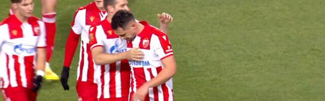 Gol Veljkovića, Zvezda vodi protiv Čukaričkog