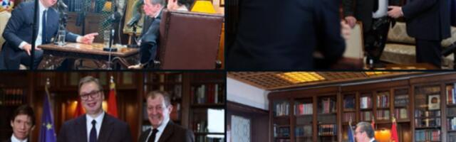 "FASCINANTNA SESIJA"! Alister Kembel intervjuisao Vučića u Beogradu - EVO KAD ĆE BITI OBJAVLJEN! (FOTO)