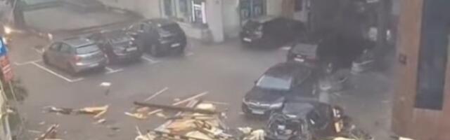 OBRUŠIO SE KROV ZGRADE Katastrofa u Mladenovcu posle nevremena (FOTO, VIDEO)