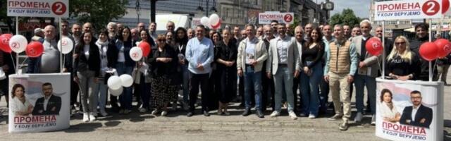 Aleksić u Zaječaru: SNS će izgubiti vlast u Zaječaru i to će biti početak njihovog kraja