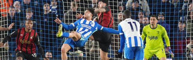 PETROVIĆ PRIMIO SPEKTAKULARAN GOL: Kostulas u nadonkadi vremena makazicama doneo bod Brajtonu protiv Bornmuta