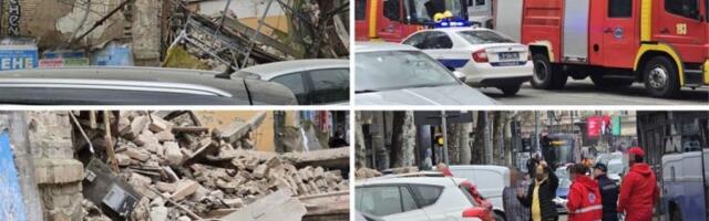 "PROŠAO SAM ISPOD SKELE, NEŠTO JE PUCKETALO, POSLE TRI SEKUNDE SE SVE SRUŠILO!" Očevidac za dlaku izbegao smrt u ulici Džrodža Vašingtona - REPUBLIKA NA LICU MESTA! (FOTO, VIDEO)