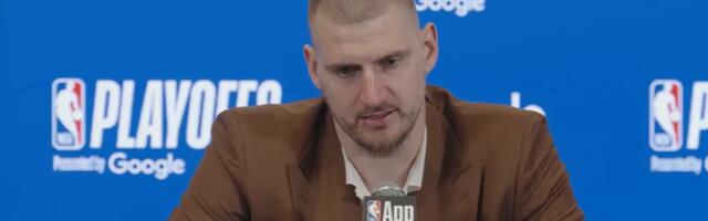 "Ja ne mislim tako!" Jokić odbrusio javnosti posle pobede nad Minesotom na startu plej-ofa /VIDEO/