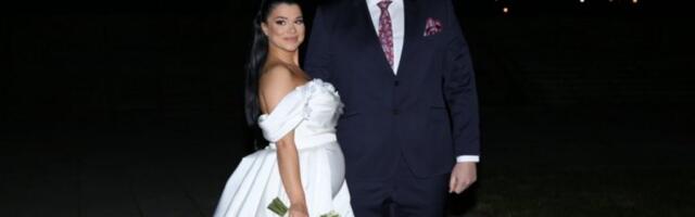 PRVI SNIMCI SA VENČANJA NIKOLE RAĐENA! Milica prošetala TRUDNIČKI stomak! (VIDEO)