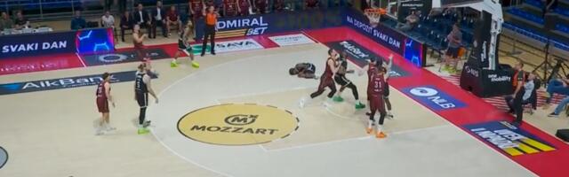 Problem za Partizan? Milton se povredio i napustio teren posle samo 22 sekunde (VIDEO)
