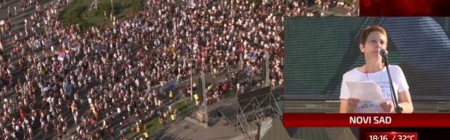 Pukla bruka u Novom Sadu: Tajkunska N1 razotkrila blokadere - saradnica srbomrsca Gruhonjića je držala govor, a onda... (VIDEO)