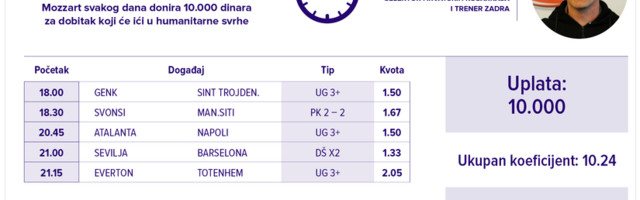 Humanitarni tiket u podne: Veljko Mršić tipuje za  prvo hrvatsko SOS Dečje selo Lekenik
