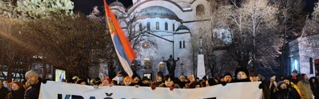 "Sretnimo se kod Vuka“: Protest podrške prosvetarima i studentima (FOTO/VIDEO)