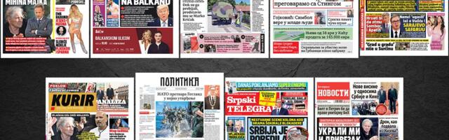 NASLOVNE STRANE SUTRAŠNJIH NOVINA: Prelistavanje štampe za subotu, 30. maj 2026. godine