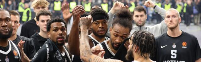 Poslušajte, košarkaški Partizana "urlaju" u svlačionici, ovako je proslavljena pobeda protiv Bajerna