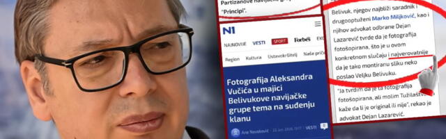 DOKAZ BRUTALNOG LINČA! Blokaderski N1 naslovom Belivuka lepi Vučiću, a u tekstu priznaju da je FALSIFIKAT! Hoće li neko odgovarati za novo crtanje mete? (VIDEO)