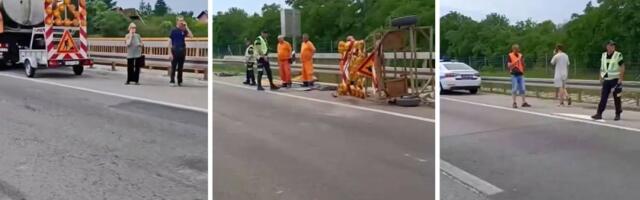 Horor kod Beške: Žestok sudar kombija i priključnog vozila, ima povređenih