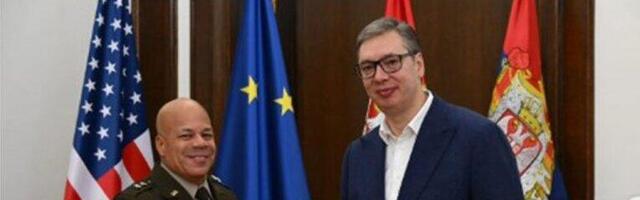 VUČIĆ SA KOMANDATNOM NACIONALNE GARDE OHAJA: "Preneo sam Harisu zabrinutost zbog sve teže situacije Srba na Kosovu i Metohiji!" (FOTO)