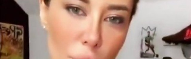 KAKVA MAČKA! Ana Nikolić pozirala u NIKAD KRAĆOJ HALJINI! Jedan detalj je svima zapao za oko! /FOTO/