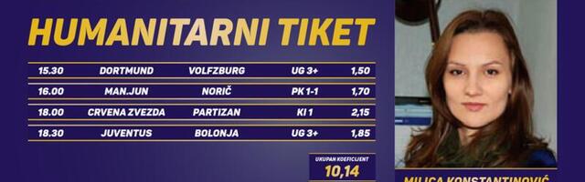 Humanitarni tiket u podne: Milica Konstantinović tipuje za Crveni krst iz Sremske Mitrovivce