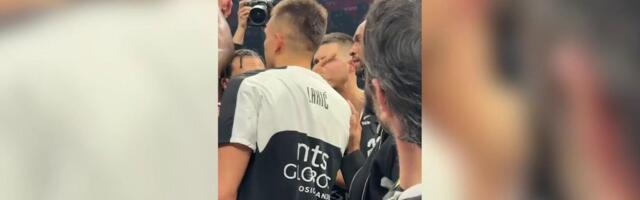 Kako su igrači "proslavili" pobedu sa navijačima: Vanja postrojio nervozne i ljute košarkaše