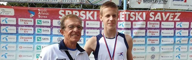 Zlato za Justina Cvetkova na prvenstvu Srbije za starije pionire