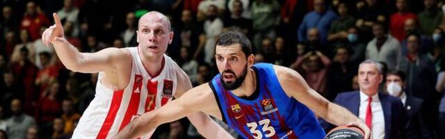 POLUVREME: Barselona - Crvena zvezda, crveno-beli na -15, raduje dobra partija Dobrića