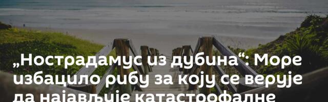 „Нострадамус из дубина“: Море избацило рибу за коју се верује да најављује катастрофалне догађаје