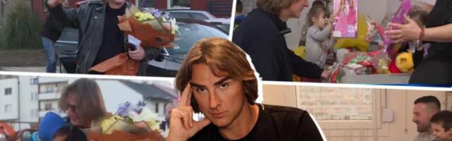 Nakon što je porodici Lukić izgradio kuću iz snova, Željko Mitrović posetio sedmoro mališana i baku Mariju: Doneo im novogodišnje poklone i POLA MILIONA dinara!