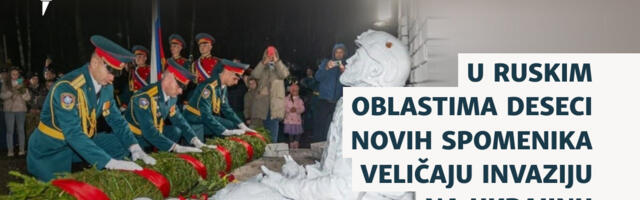 U ruskim oblastima deseci novih spomenika veličaju invaziju na Ukrajinu