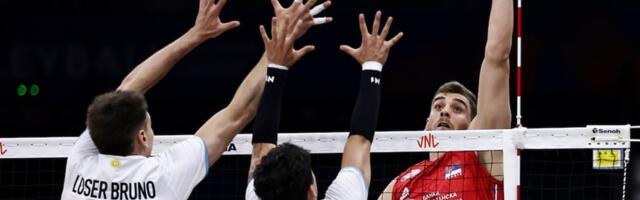 Liga nacija: Srbija dobila prvi set, pa stala protiv Argentine
