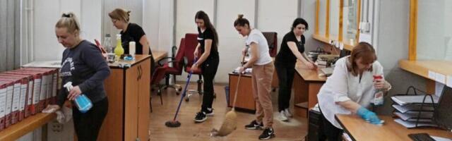 Leskovački službenici ponovo temeljno čistili svoje kancelarije