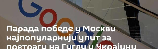 Парада победе у Москви најпопуларнији упит за претрагу на Гуглу у Украјини