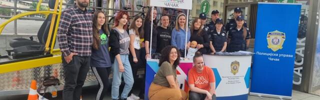 Još jedna akcija o bezbednosti saobraćaja sprovedena na Gradskom trgu