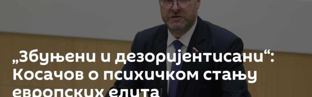 „Збуњени и дезоријентисани“: Косачов о психичком стању европских елита