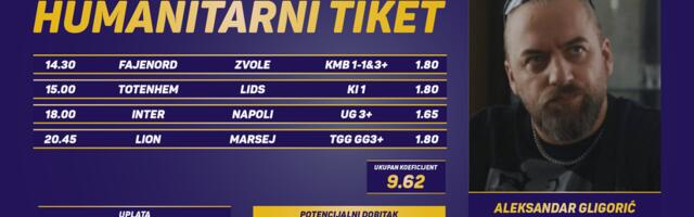 Humanitarni tiket u podne: Aleksandar Gligorić - “Kapućino” tipuje za lečenje Uroša Mladenovića, 1078 na 3030