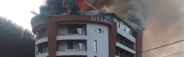 Gori restoran Titanic na vrhu hotela Aqua spa termale: Velika materijalna šteta, nema povrijeđenih