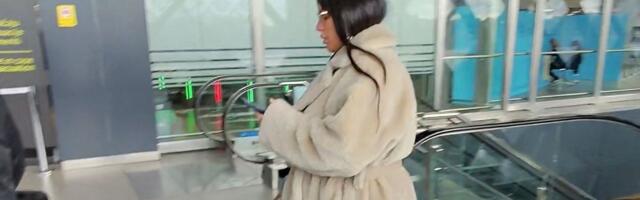 Duga bunda, štikle i bez trunke šminke! Seka Aleksić napustila Srbiju nekoliko sati pre dočeka