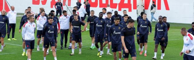 POSLEDNJE PRIPREME PRED START LIGE ŠAMPIONA: Pogledajte kako je izgledao trening Crvene zvezde pred Benfiku! (FOTO GALERIJA)