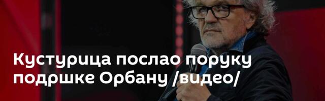 Кустурица послао поруку подршке Орбану /видео/