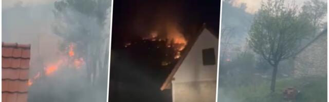 VELIKI POŽAR NADOMAK NIKŠIĆA! Vatrogasci se bore sa buktinjom već treći dan, kuće u opasnosti (FOTO)