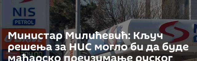 Министар Милићевић: Кључ решења за НИС могло би да буде мађарско преузимање руског дела
