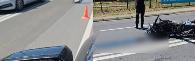 TEŠKA NESREĆA U KRAGUJEVCU! Motociklista oboren u Stanovu, jezive slike sa lica mesta! (FOTO)