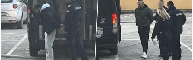 EKSKLUZIVNE SLIKE PRIVOĐENJA OSUMNJIČENIH ZA UBISTVO NA SALAŠU U VRBASU! Novi stravični detalji svirepog zločina: Mučili Aleksandra i ostavili da se uguši...