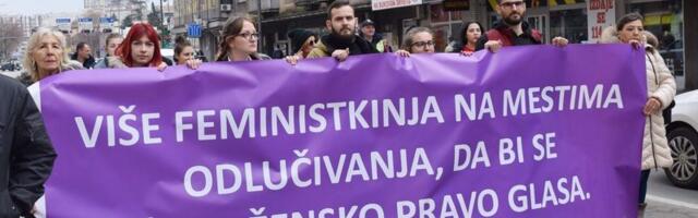 „Ženski marš“ u Nišu povodom Međunarodnog dana žena