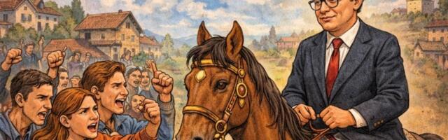 Vučić i baba ili ti, Baba i aga (priča)