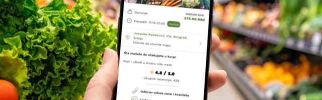 U saradnji sa NJUPPA aplikacijom Aman smanjuje bacanje hrane i omogućava kupcima priliku za uštedu